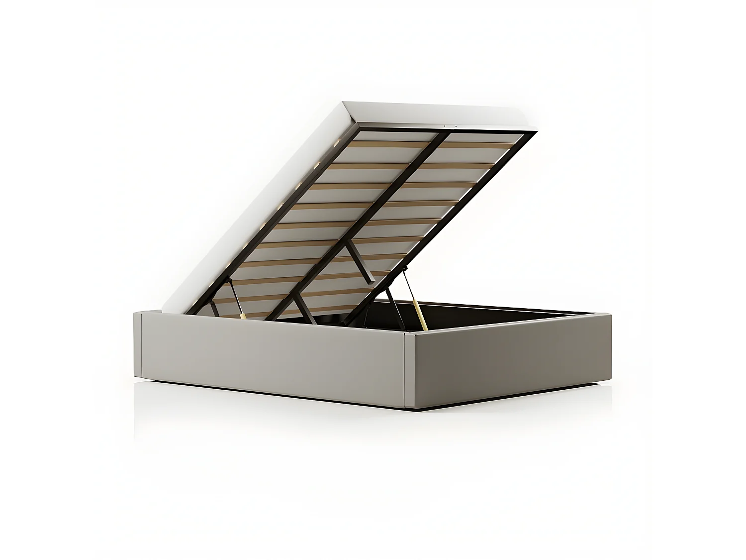 Sommier Coffre De Rangement Room - Couleurs - Gris, Tailles - 160x200