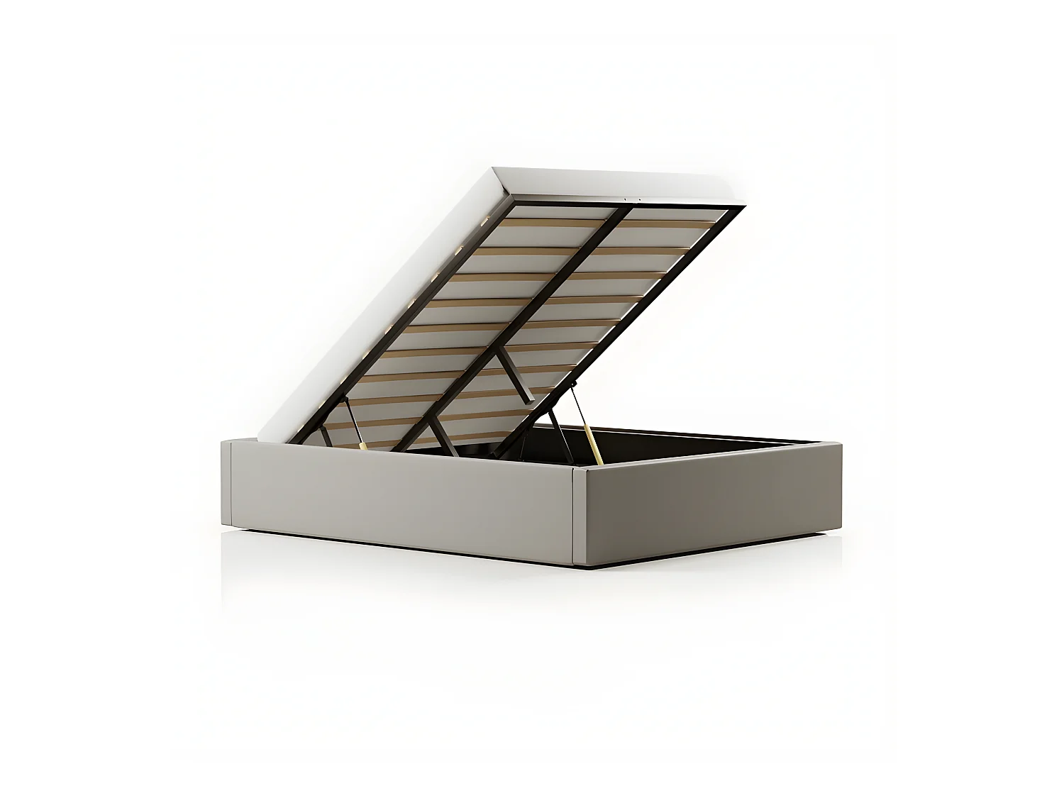 Sommier Coffre De Rangement Room - Couleurs - Gris, Tailles - 160x200