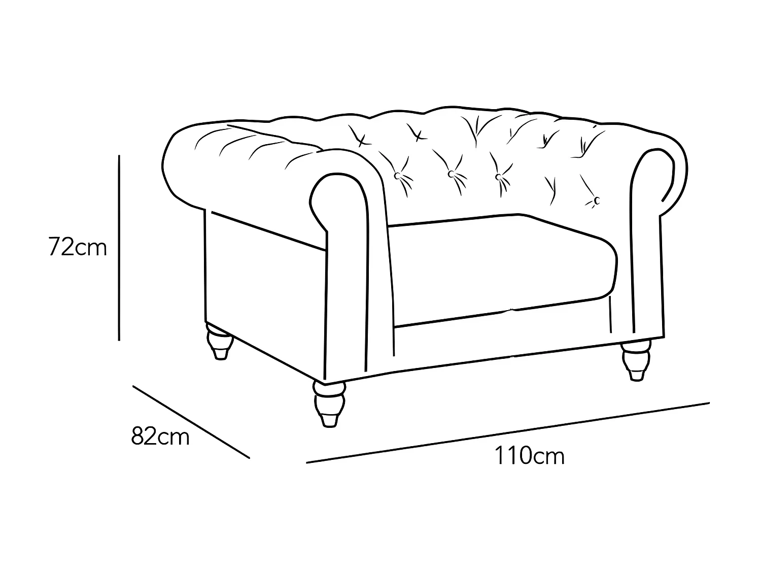 Fauteuil Chesterfield Capitonné - Couleurs - Pu Taupe, Types De Canapé - Fauteuil Chesterfield