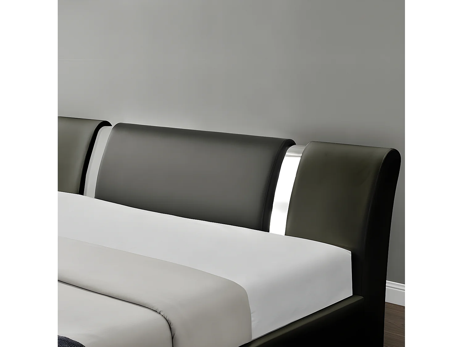 Lit Coffre Sommier Relevable Nova - Couleurs - Noir, Tailles - 160x200