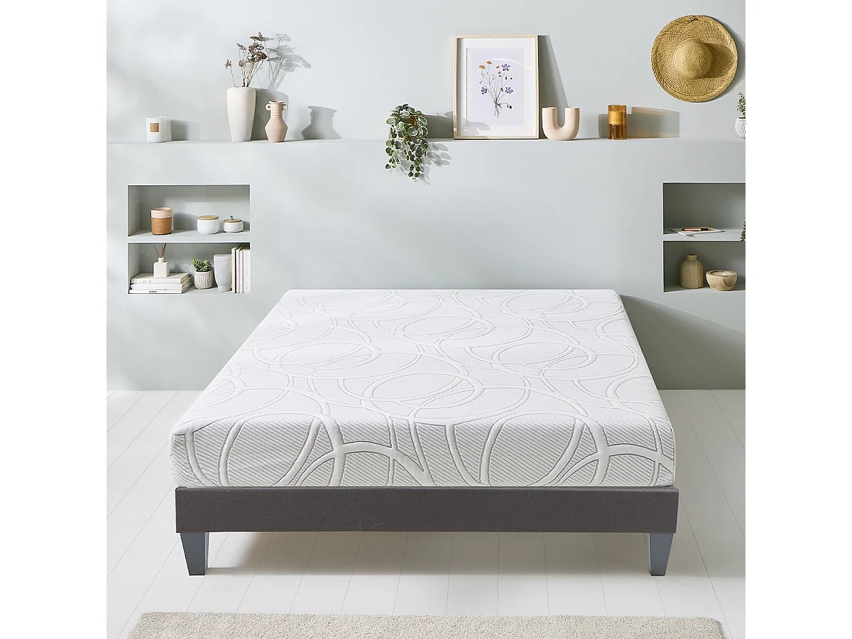 Ensemble Matelas Mémoire de forme POSÉIDON avec sommier