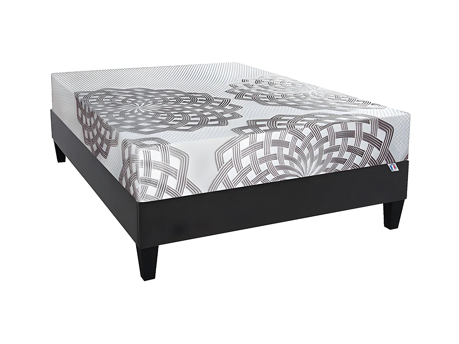 OLYMPE LITERIE | Ensemble HERAKLION 180x200 cm | Matelas Mémoire de forme + Sommier Bois