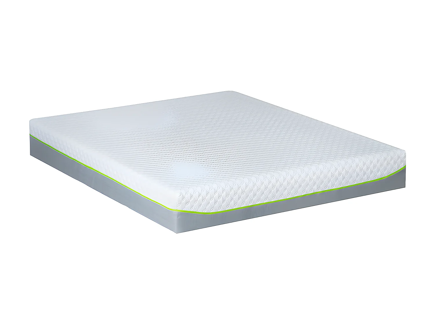 OLYMPE LITERIE | Ensemble ANTHEA 180x200 cm | Matelas Mémoire de forme + Sommier Bois