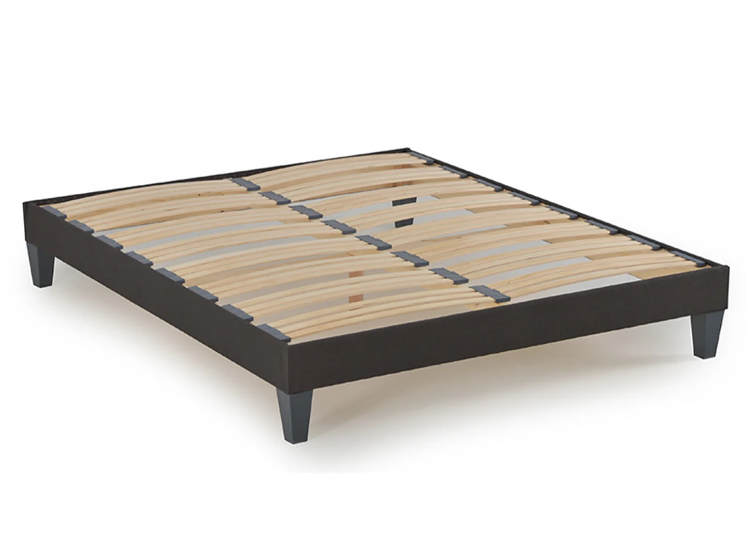 Ensemble hôtelier matelas ferme 33cm à mémoire de forme et sommier en bois Empereur-140x190