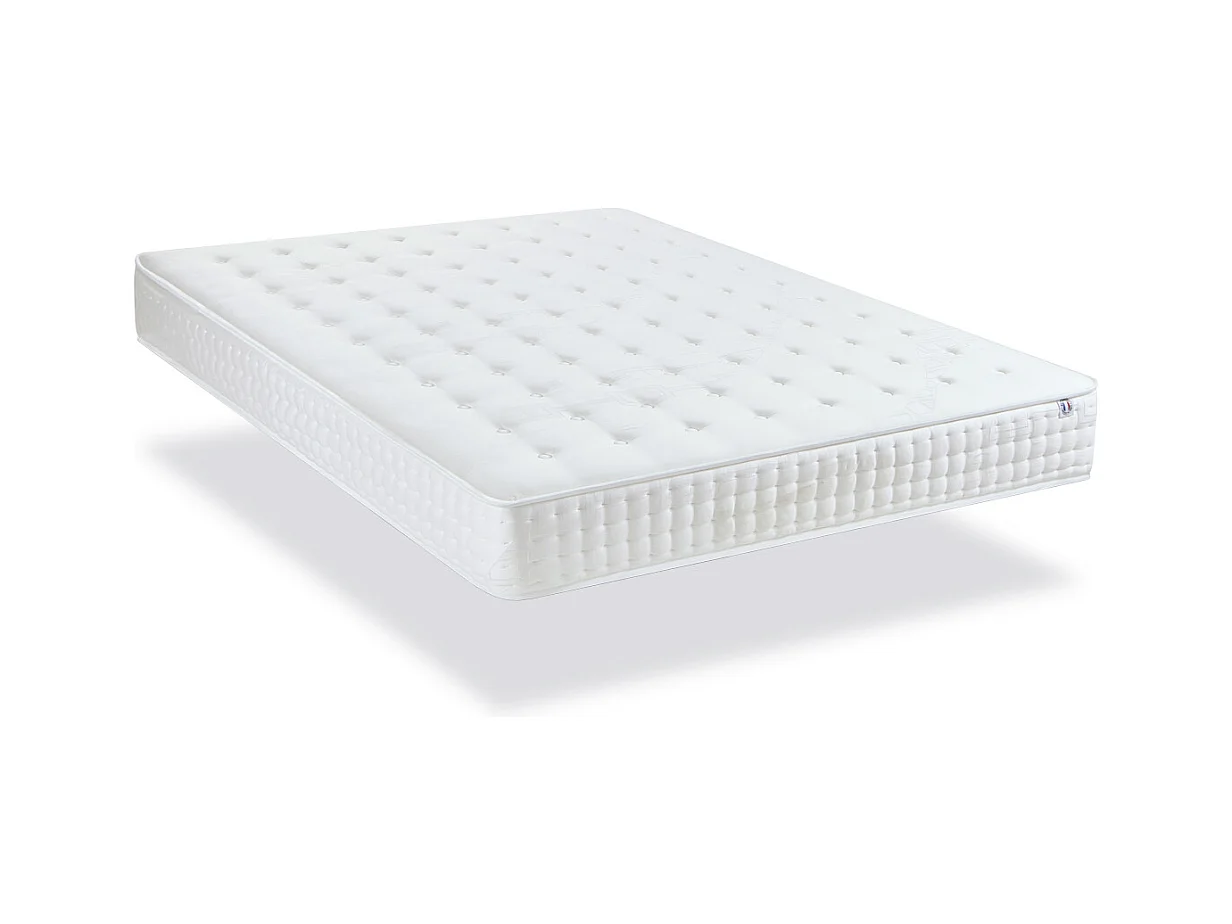 OLYMPE LITERIE | Ensemble APOLLON 140x190 cm | Matelas Mémoire de forme + Sommier Bois