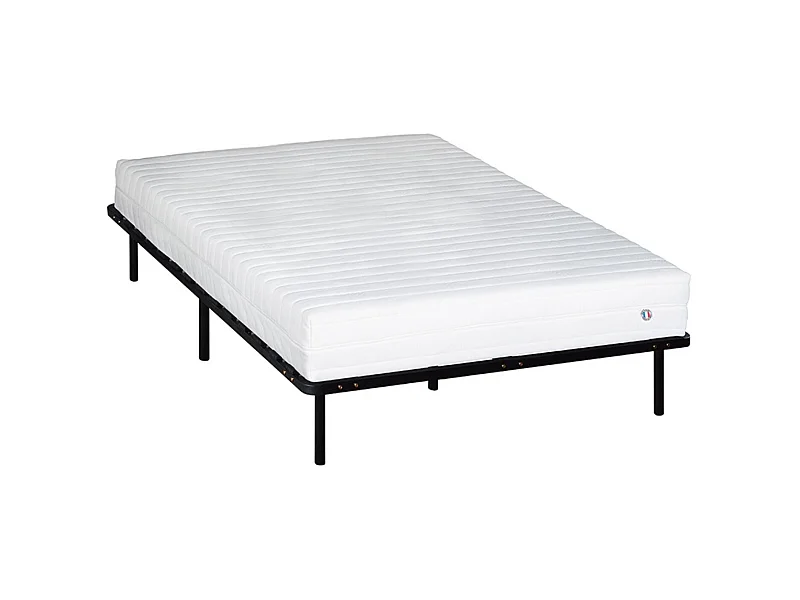 EGIO - Matelas latex like + sommier métal - ferme