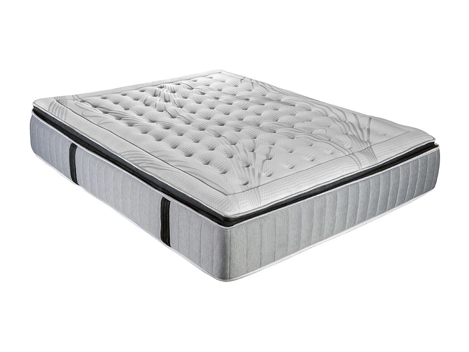 Pack à matelas à ressorts ensachés + sommier + accessoires