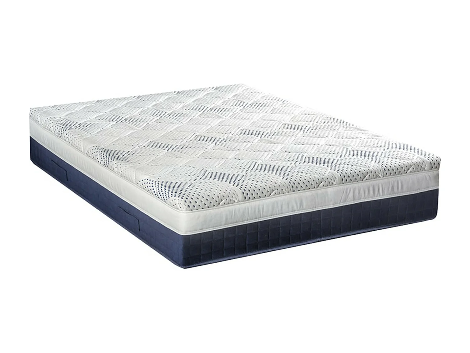 Ensemble matelas ferme 31cm à mémoire de forme et sommier en bois Castellane-180x200