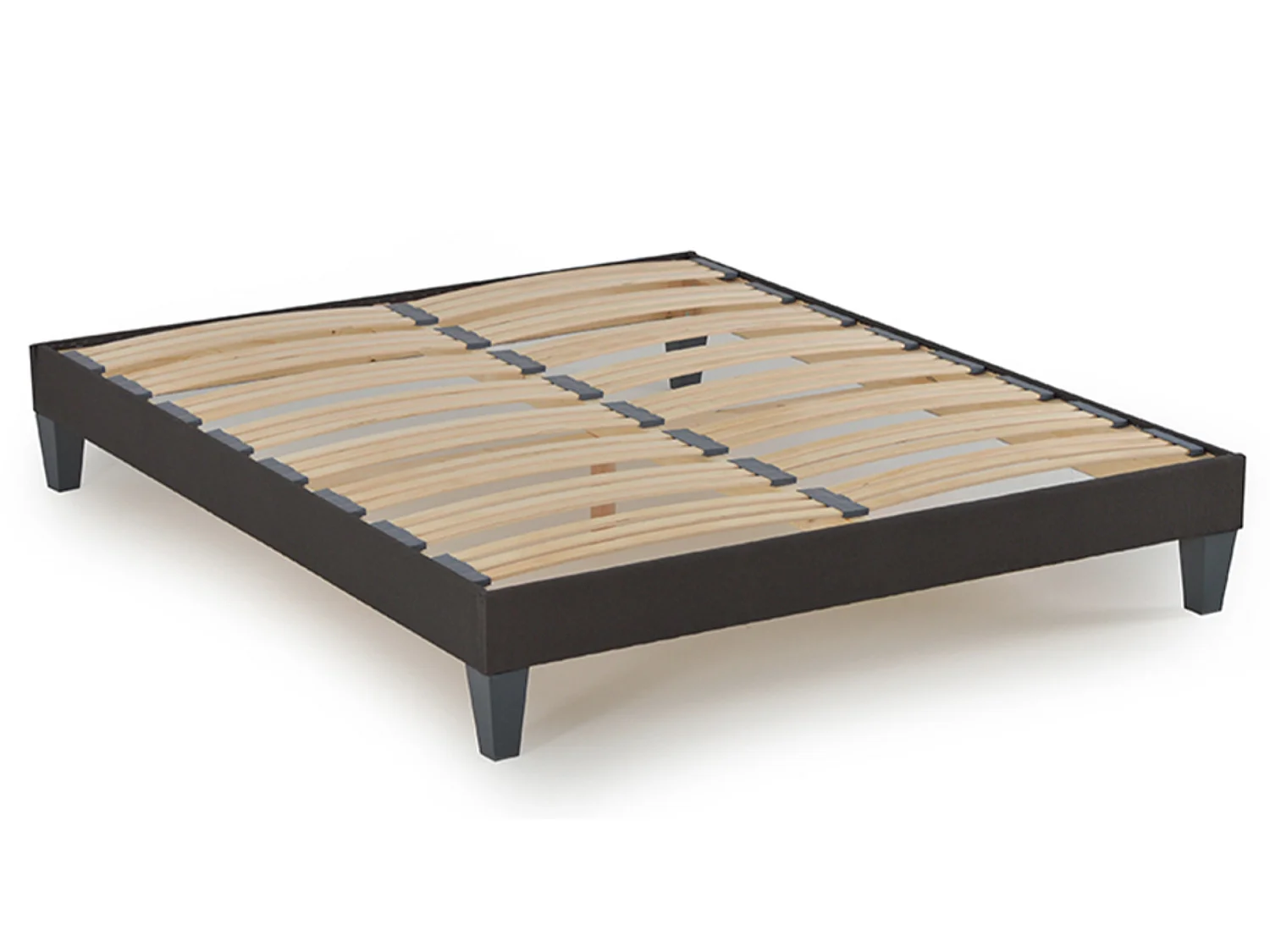 Ensemble matelas ferme 30cm à ressorts ensachés et sommier en bois Privilège-90x190