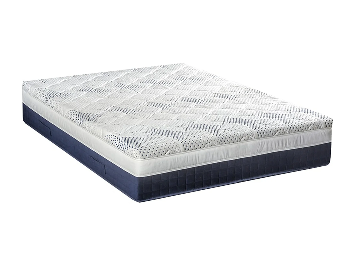 Ensemble matelas ferme 31cm à mémoire de forme et sommier en bois Castellane-140x190