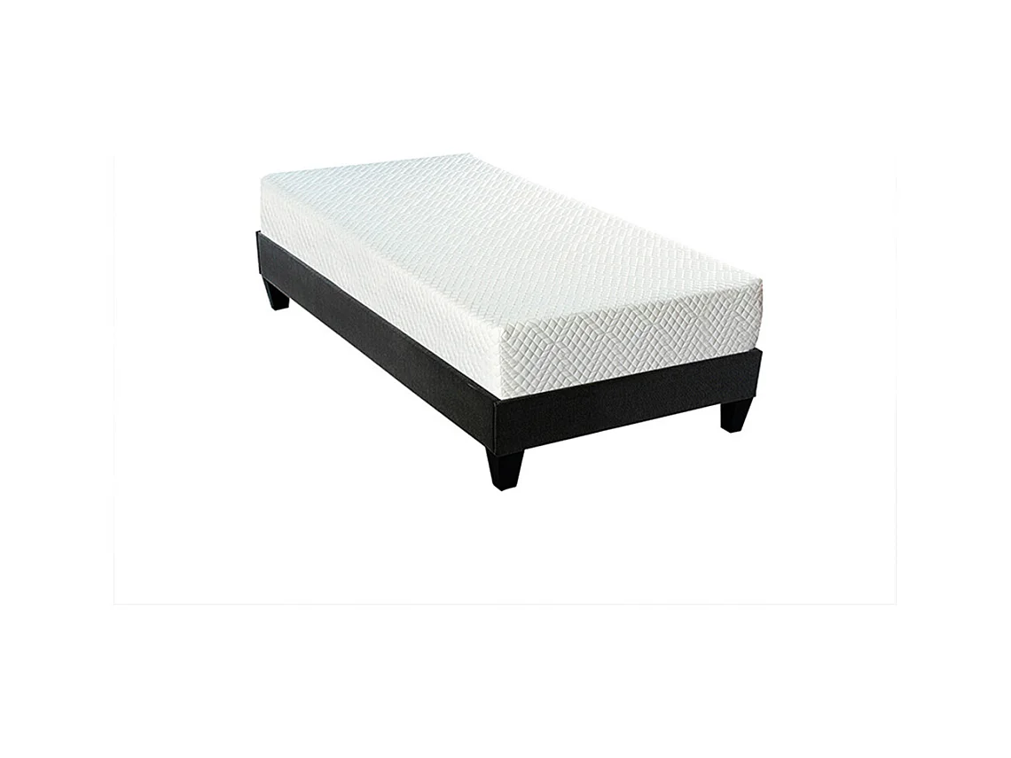 BELLECOUR LITERIE | Ensemble ABSOLU 90x190 cm | Matelas Mémoire de forme + Sommier Bois