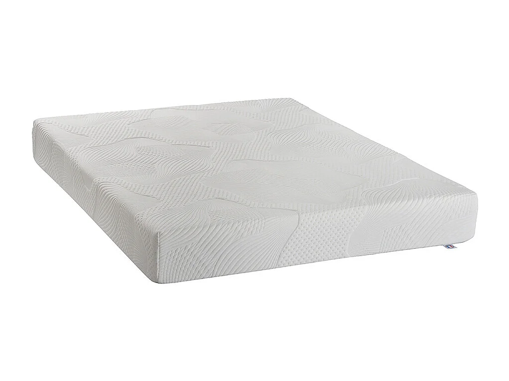 OLYMPE LITERIE | Ensemble OSLO 90x200 cm | Matelas Mémoire de forme + Sommier Bois