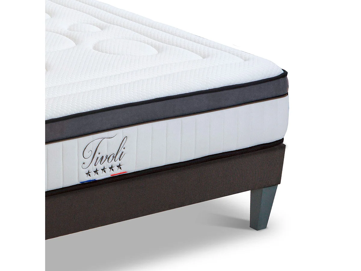 Ensemble matelas et sommier au confort ferme