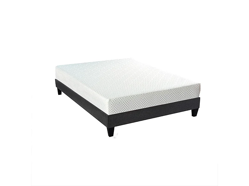 BELLECOUR LITERIE | Ensemble ABSOLU 140x190 cm | Matelas Mémoire de forme + Sommier Bois