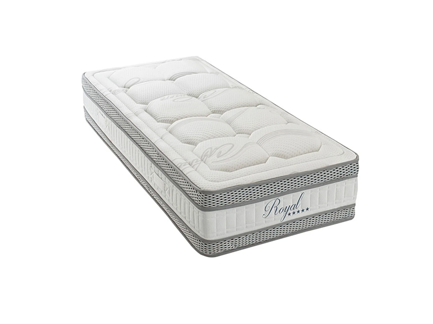 HYPSOM | Ensemble ROYAL 5* 90x190 cm | Matelas Mémoire de forme + Sommier Bois