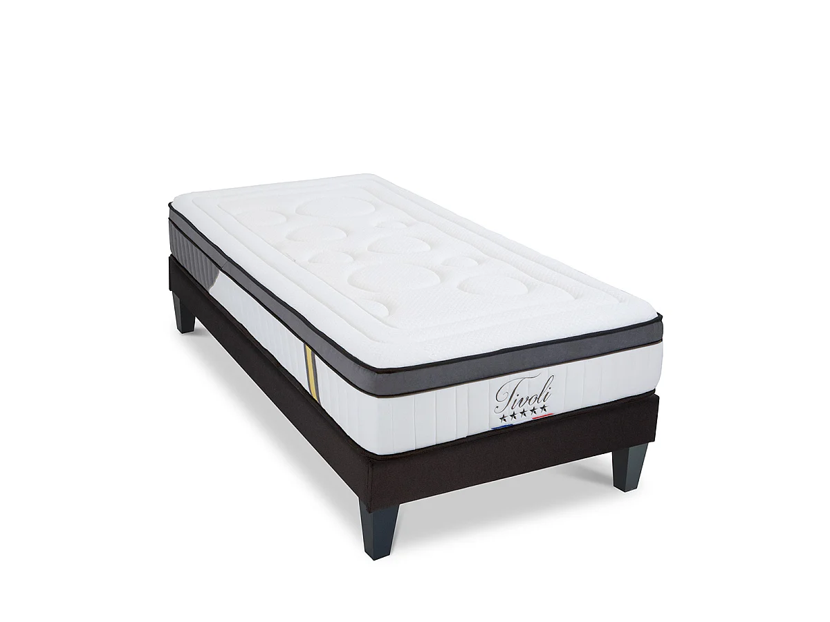 Ensemble matelas et sommier au confort ferme