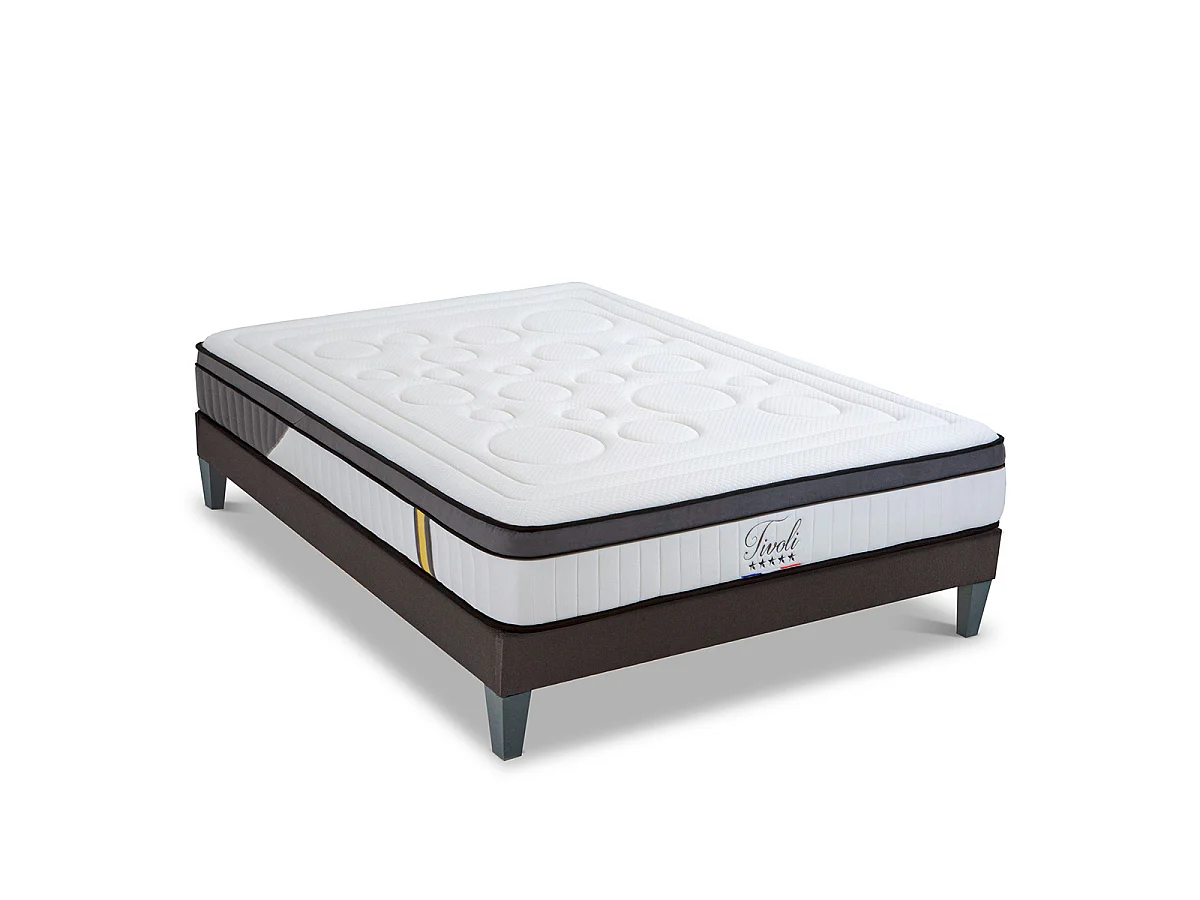 Ensemble matelas et sommier au confort ferme