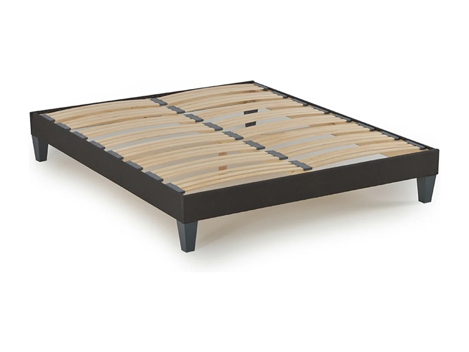 Ensemble matelas ferme 30cm à ressorts ensachés et sommier en bois Privilège-160x200