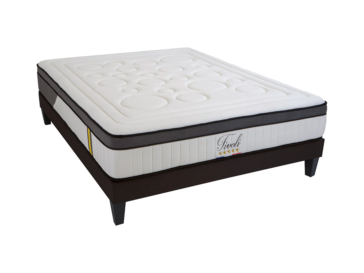 Ensemble matelas et sommier au confort ferme