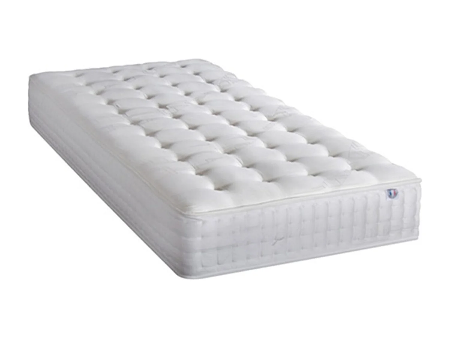 Ensemble matelas ferme 24cm à mémoire de forme et sommier en bois Châtelet-90x200
