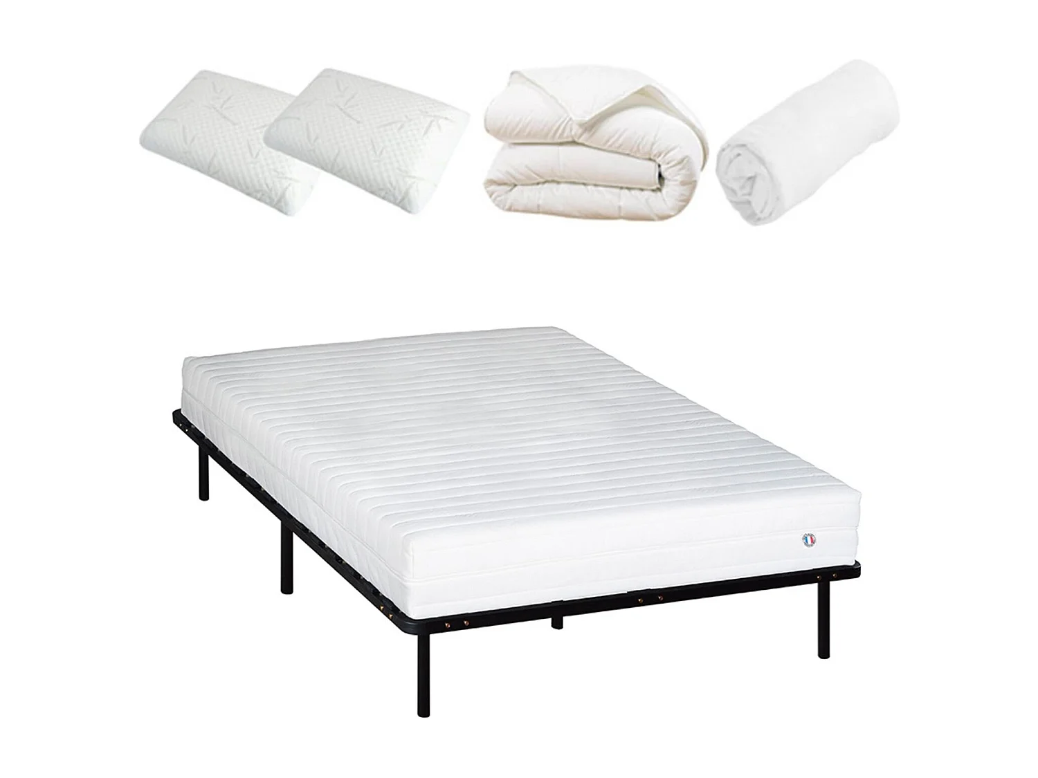 Pack prêt à dormir EGIO - sommier métal