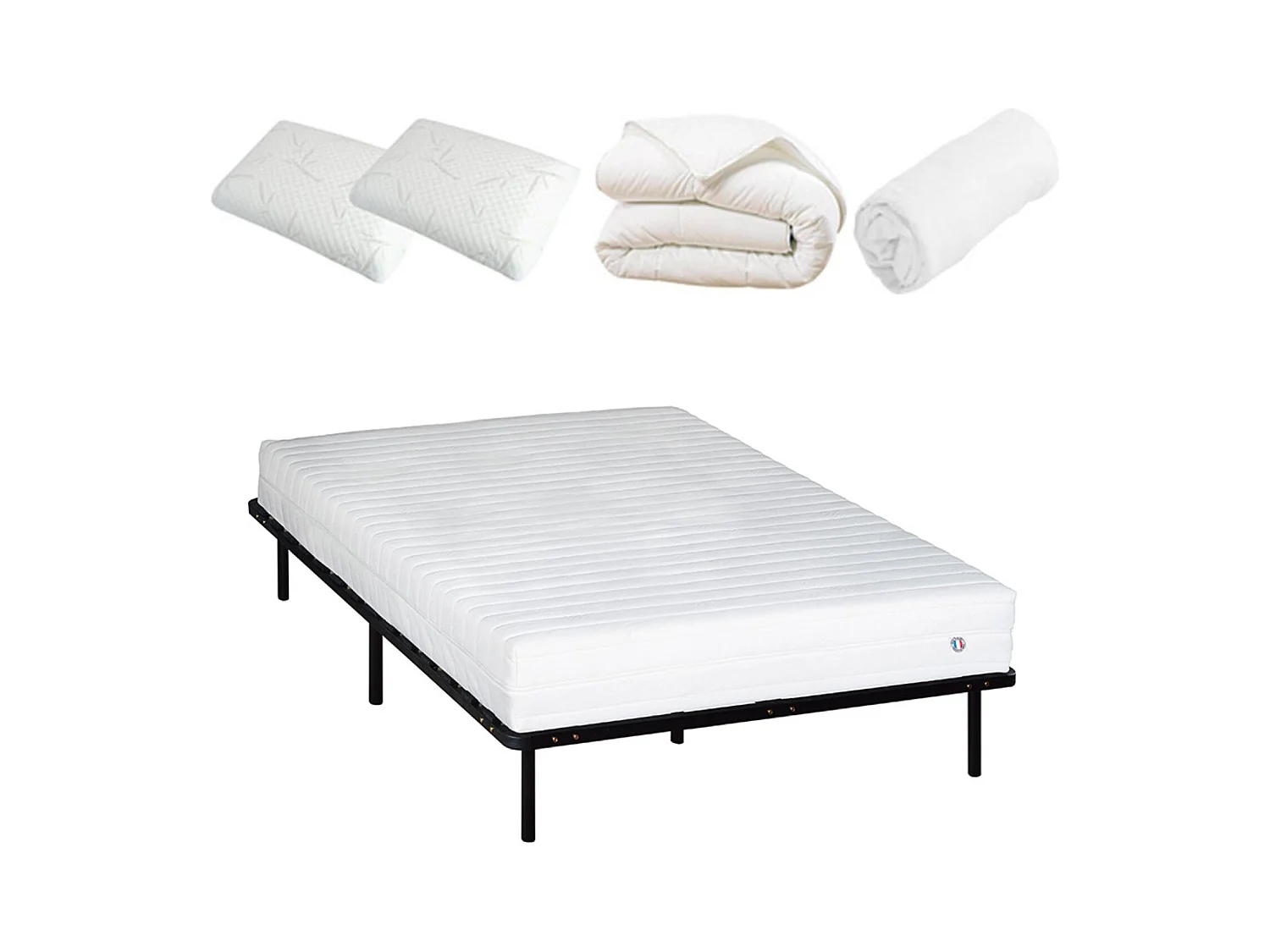 Pack prêt à dormir EGIO - sommier métal