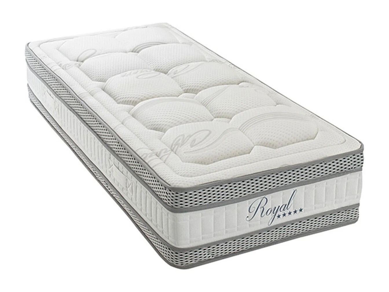 ROYAL 5* - Matelas mémoire de forme + sommier + accessoires