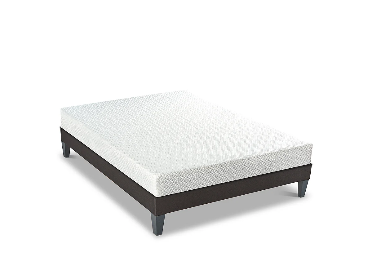 Ensemble Absolu 180x200 cm Matelas Mousse + Sommier Bois