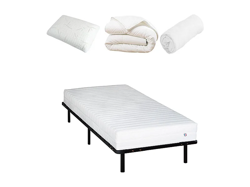 Pack prêt à dormir EGIO - sommier métal