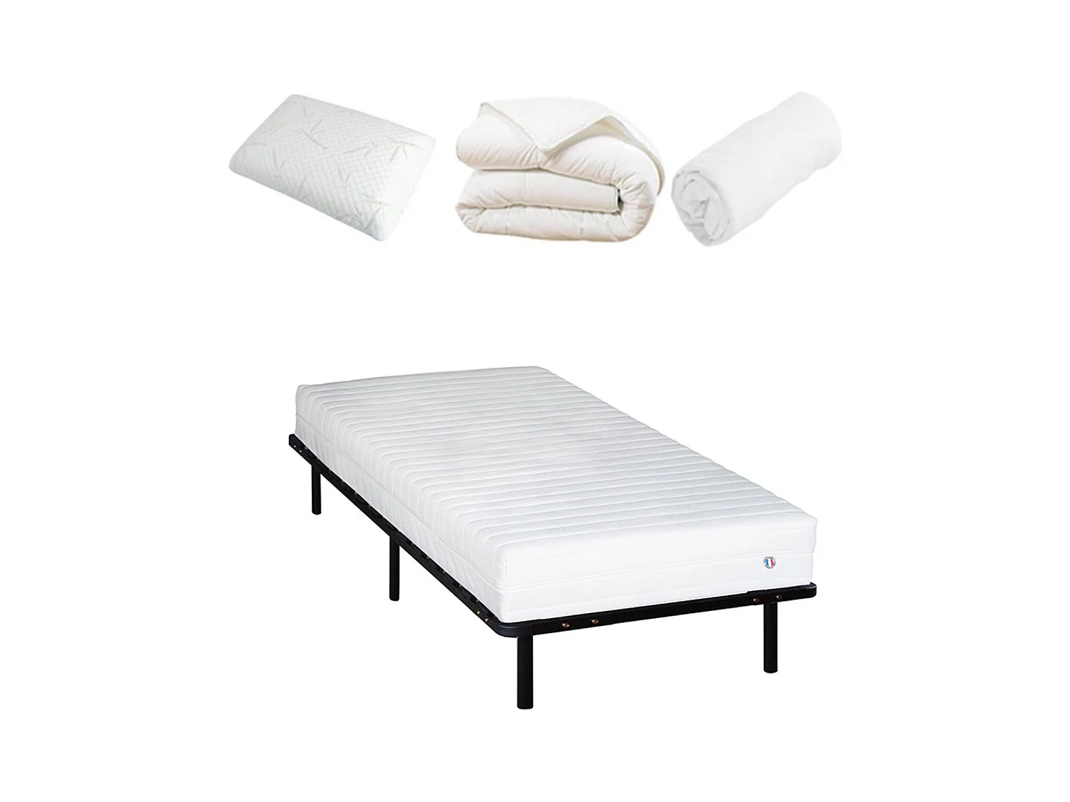 Pack prêt à dormir EGIO - sommier métal