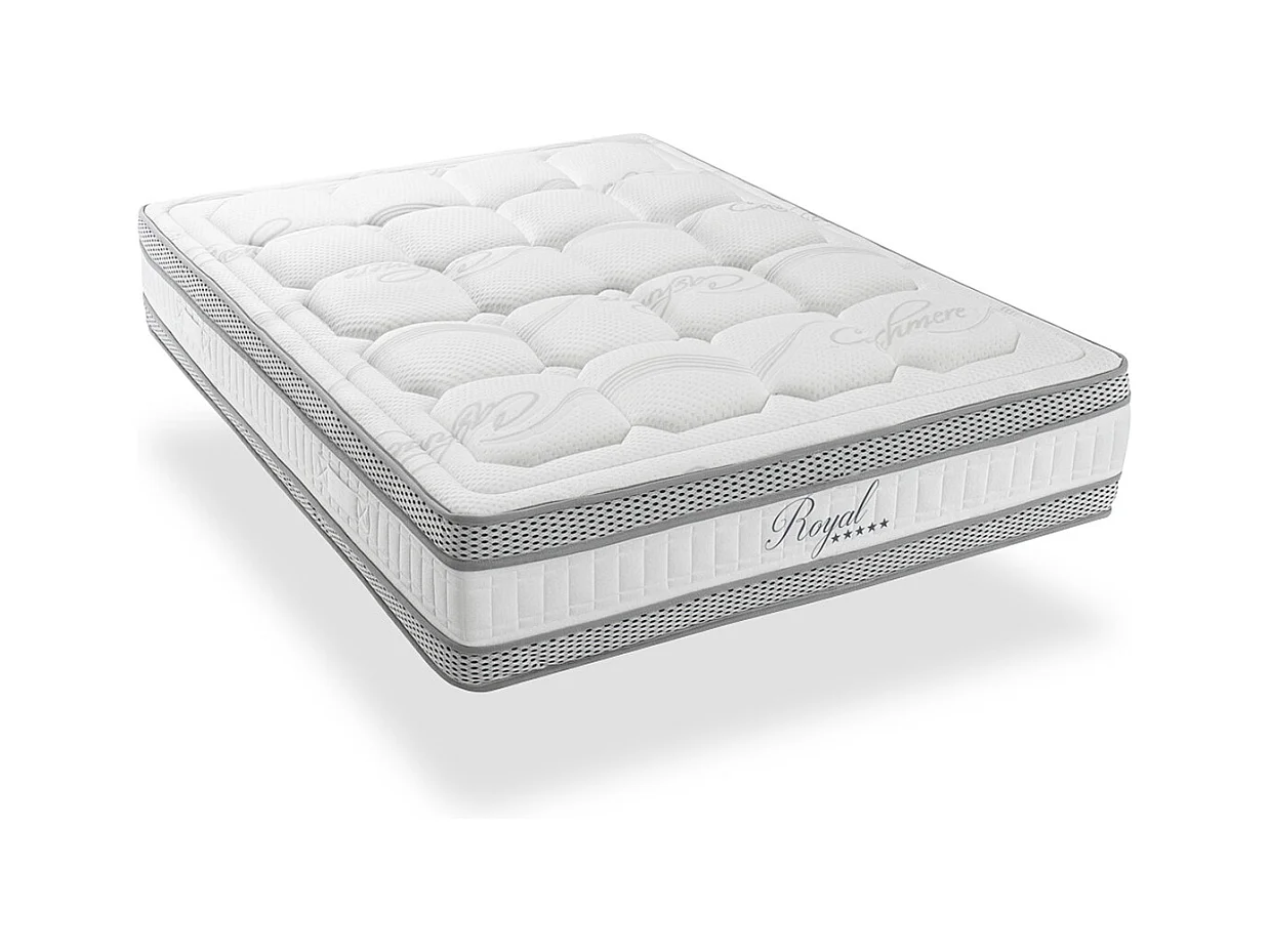 HYPSOM | Pack Prêt à dormir ROYAL 5* 90x190 cm | Matelas Mémoire de forme + Sommier + Accessoires