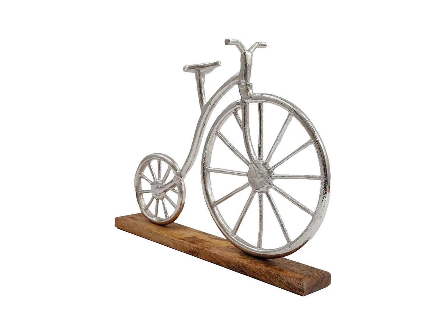 Velo vintage à poser en aluminium et manguier