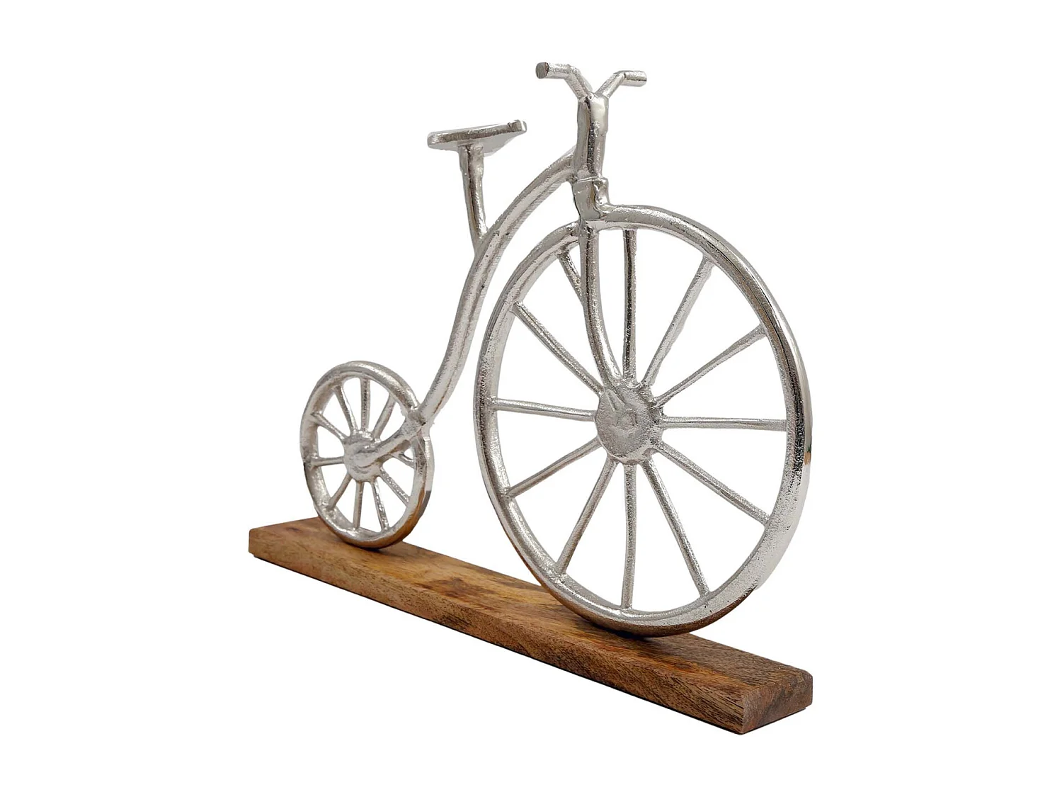 Velo vintage à poser en aluminium et manguier