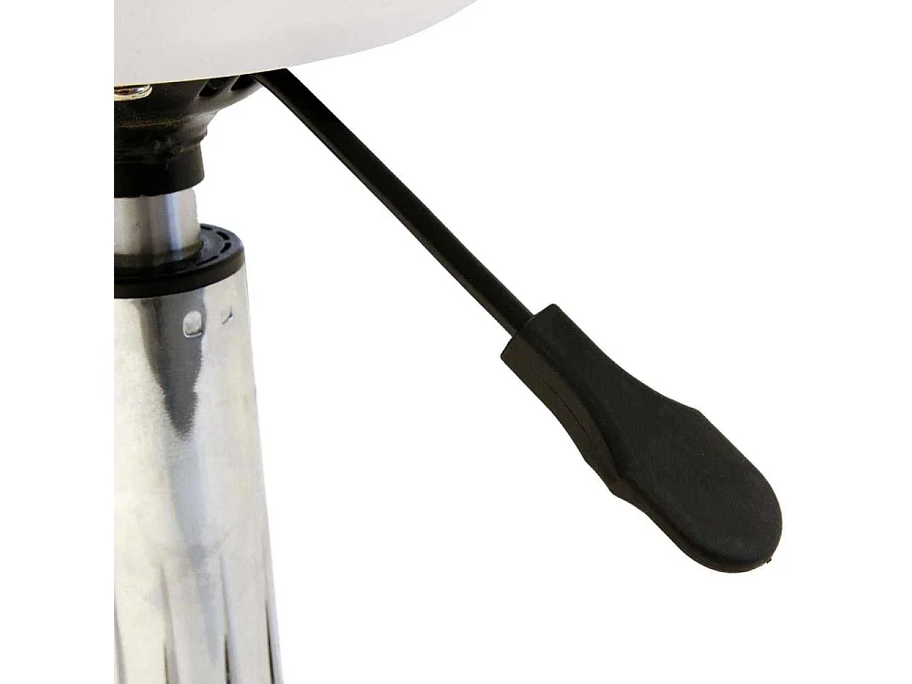 Chaise A Roulettes Kiruna Blanc - Lot De 2 Blanc, Noir, Argent