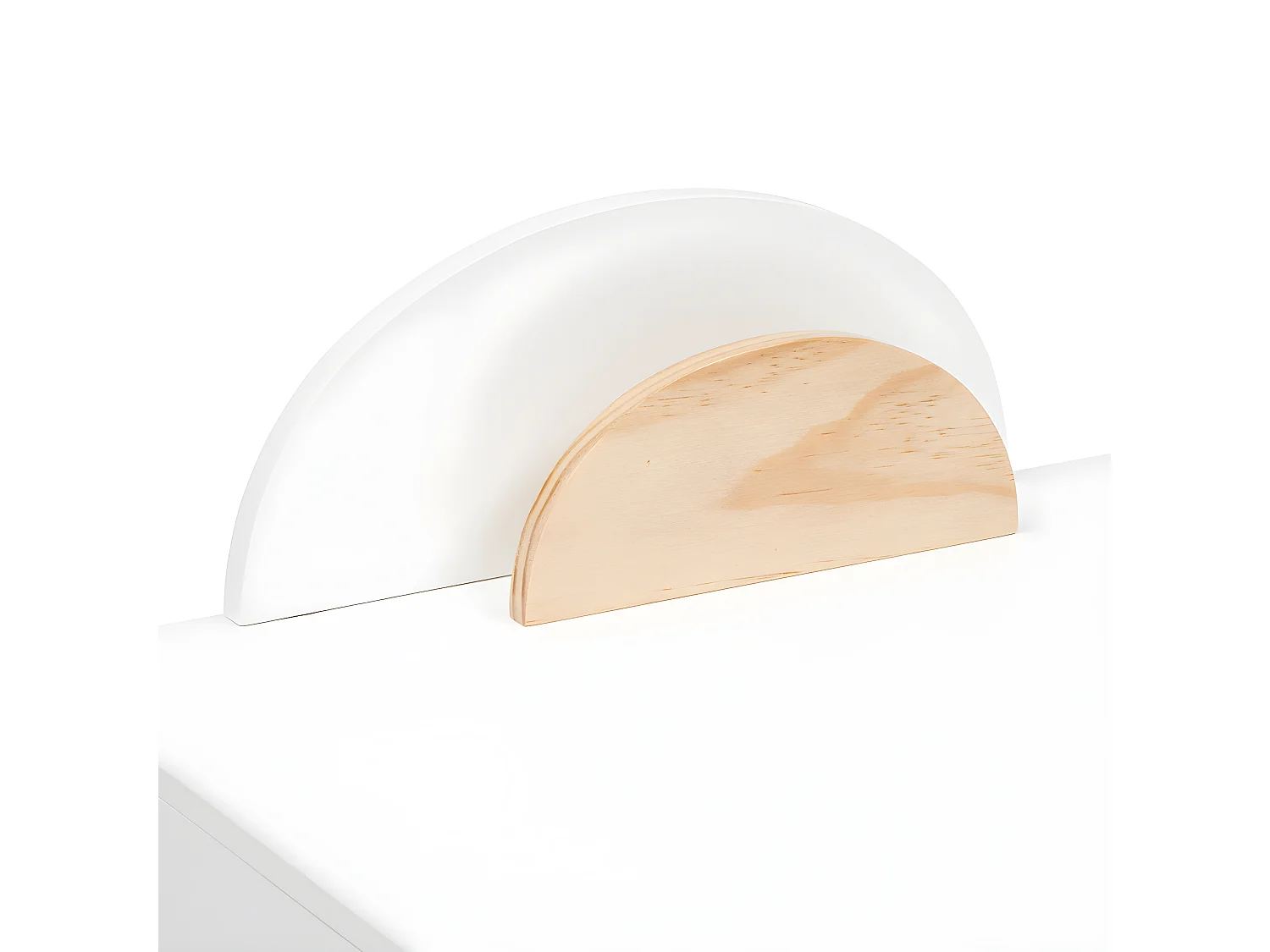 Bureau enfant primaire en Bois Blanc et Naturel H 87 cm