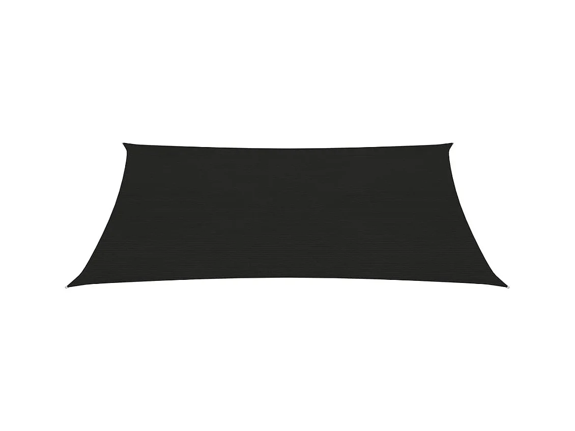 Vela in tessuto per ombrellone 160 g/m² 3 x 4,5 m HDPE nero 02_0009204