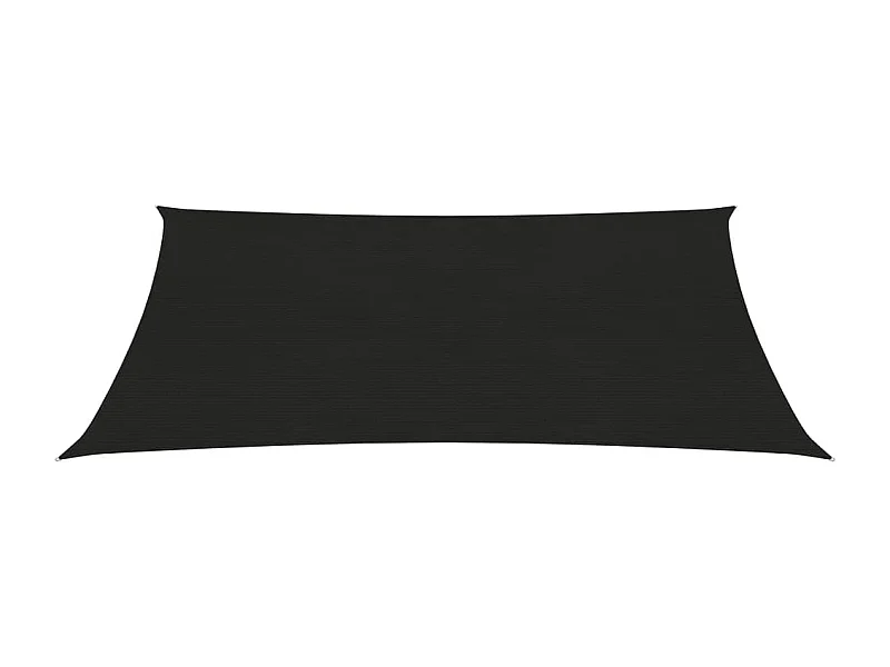 Vela de tecido para guarda-sol 160 g/m² 3 x 4,5 m HDPE preto 02_0009204