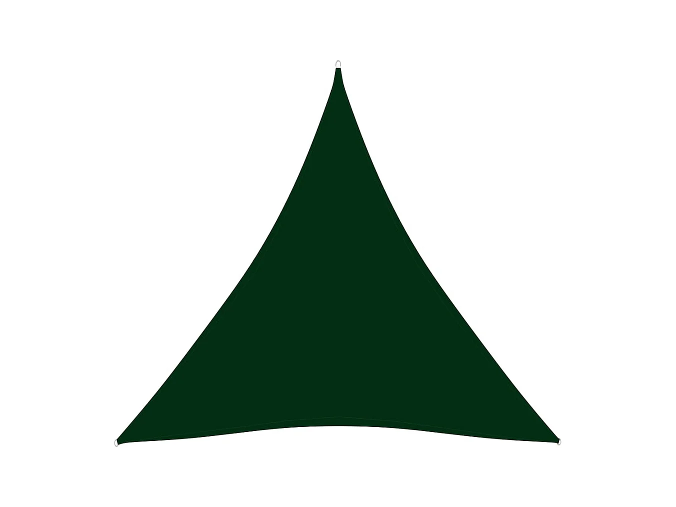 Vela ombreggiante triangolare in tessuto Oxford 4 x 4 x 4 m verde scuro 02_0009872