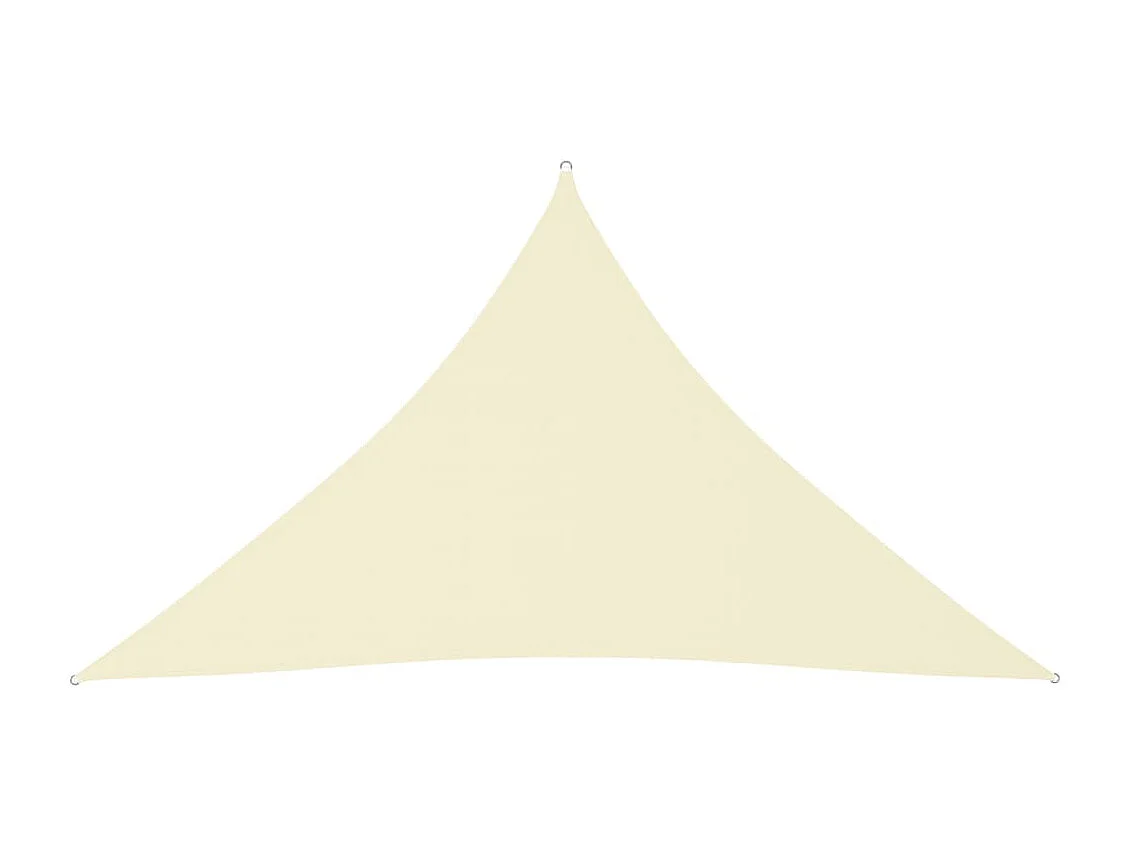 Voile toile d'ombrage parasol tissu crème 490 x 350 x 350 cm 02_0009806