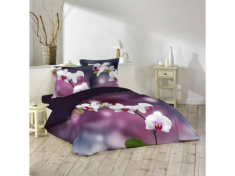 Parure de Lit 3 Pièces "Orchideis" 220x240cm