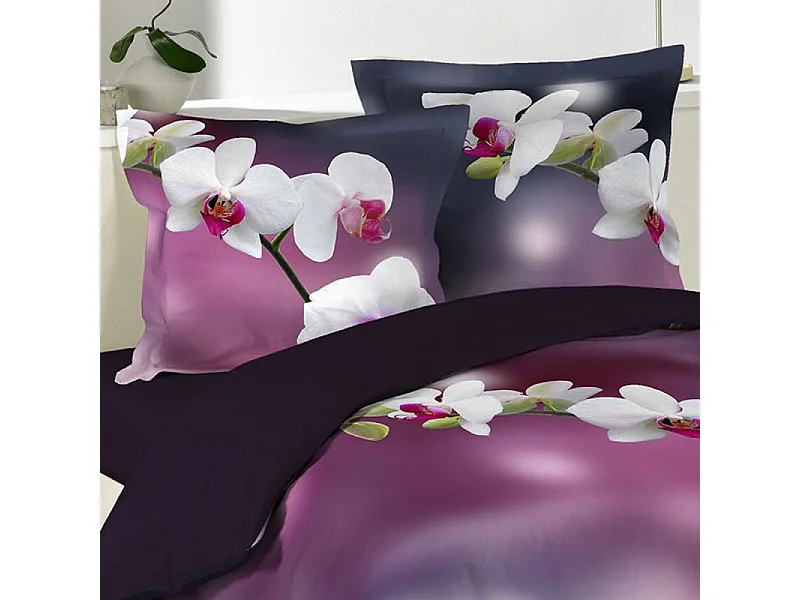 Parure de Lit 3 Pièces "Orchideis" 220x240cm
