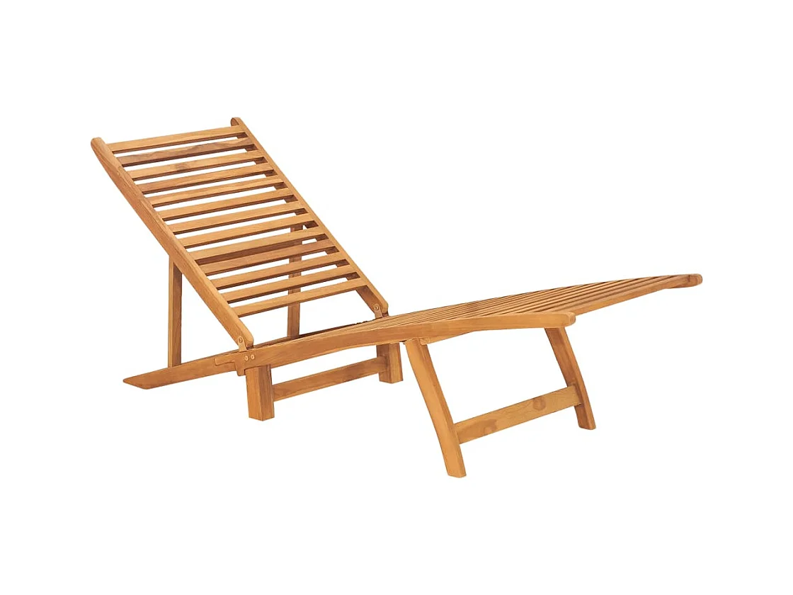 Transat chaise longue bain bois marron 161 x 55 x 69 cm 02_0012712