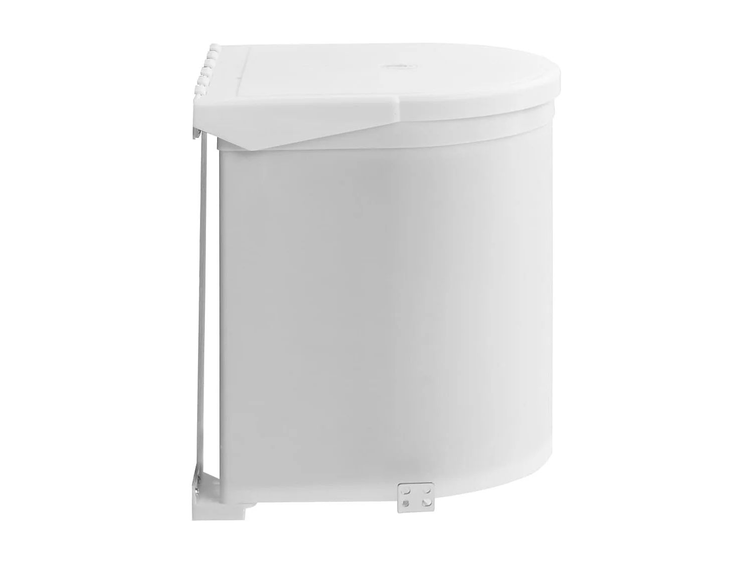 Papelera de cocina empotrable de plástico 12 litros blanco 02_0006062