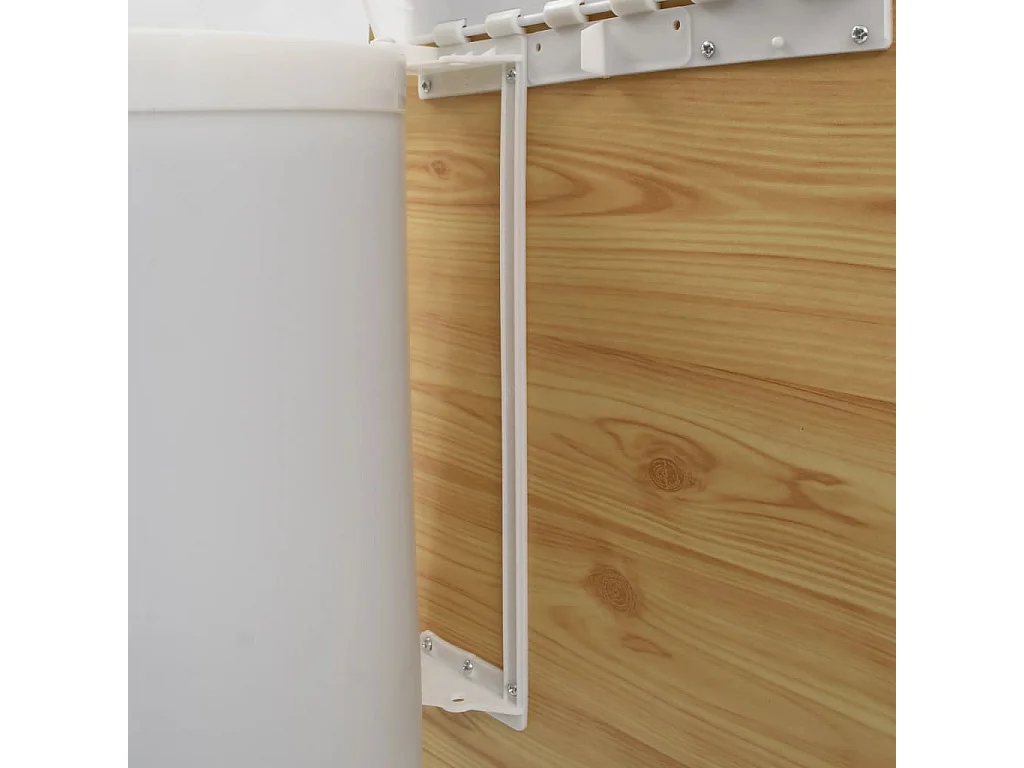 Papelera de cocina empotrable de plástico 12 litros blanco 02_0006062