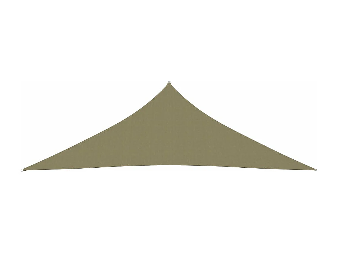 Vela parasole in tessuto Oxford triangolare 3,5 x 3,5 x 4,9 m beige 02_0009804