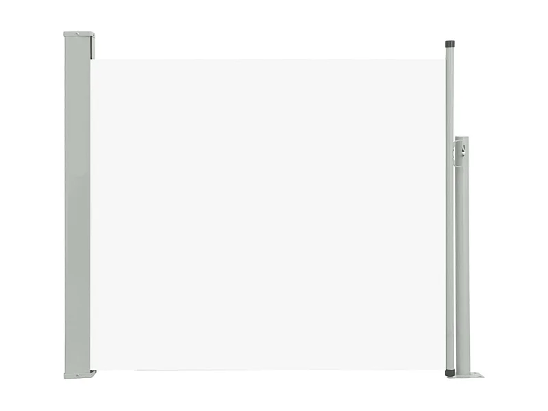 Toldo de protección lateral retráctil para terraza, jardín, terraza, balcón, protección visual, 100 x 300 cm, color crema 02_0007182