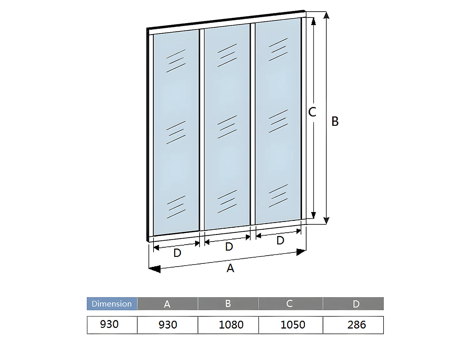 Verrière Atelier en aluminium noir mat - 123x108cm - Noir -4 Vitrages Clairs