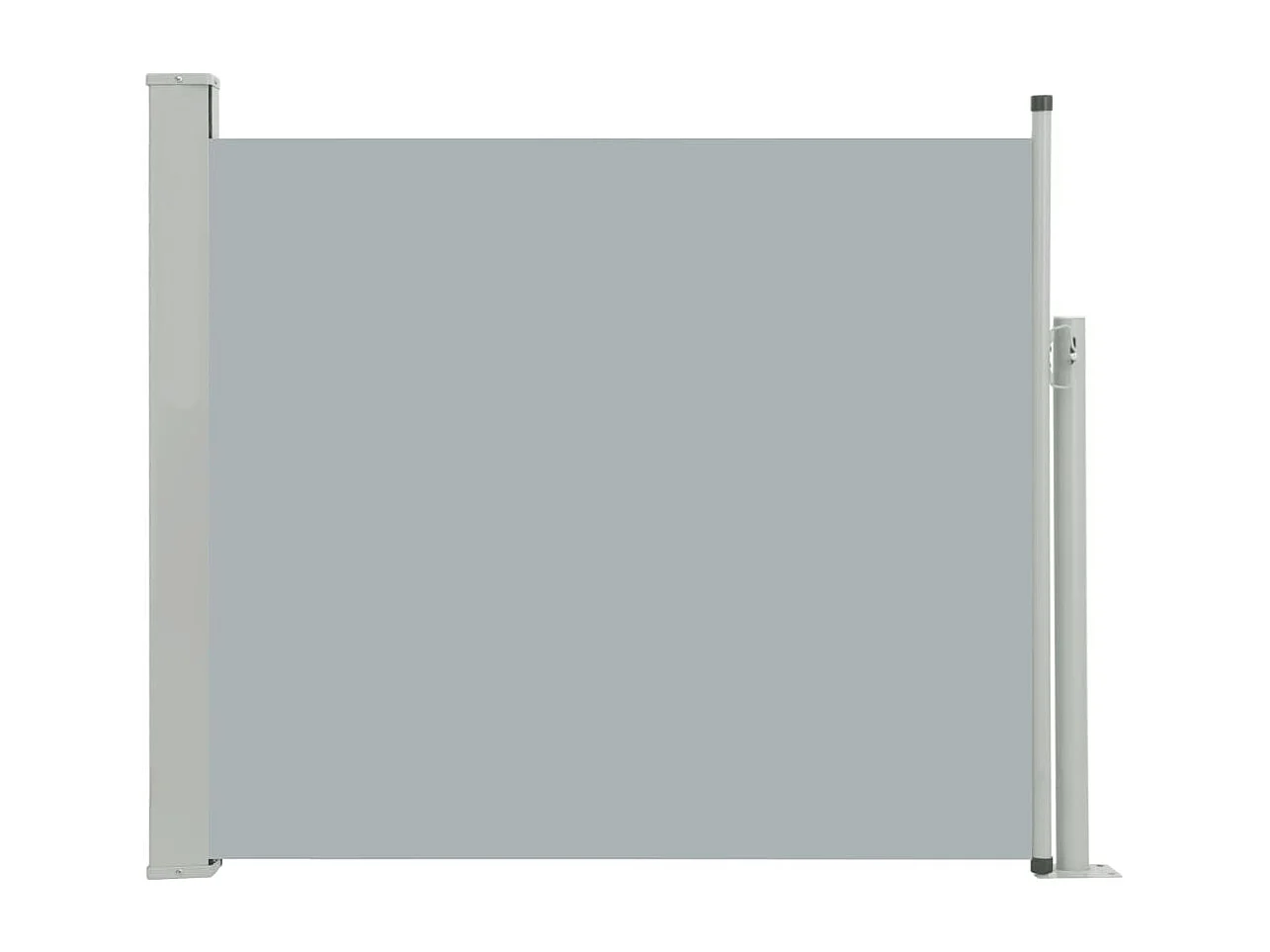 Toldo de protección lateral retráctil para terraza, jardín, terraza, balcón, protección visual, 100 x 300 cm, gris 02_0007183