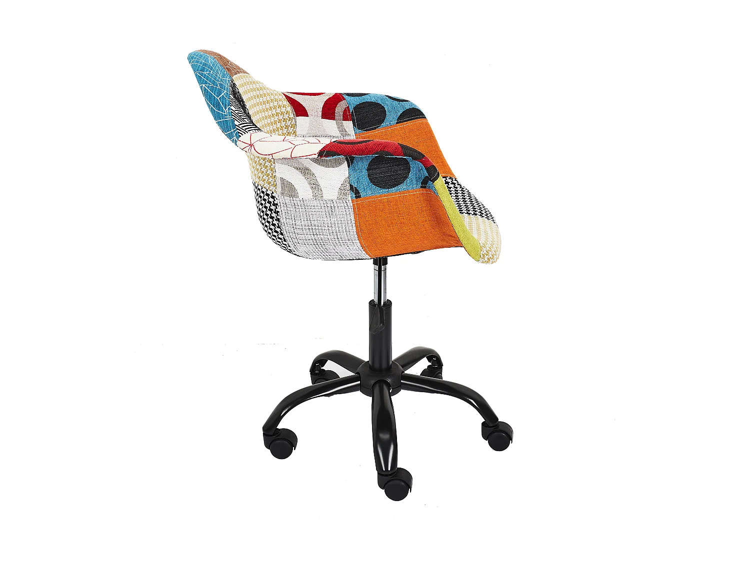 Fauteuil De Bureau Patchwork - Lot De 2 Multicolore