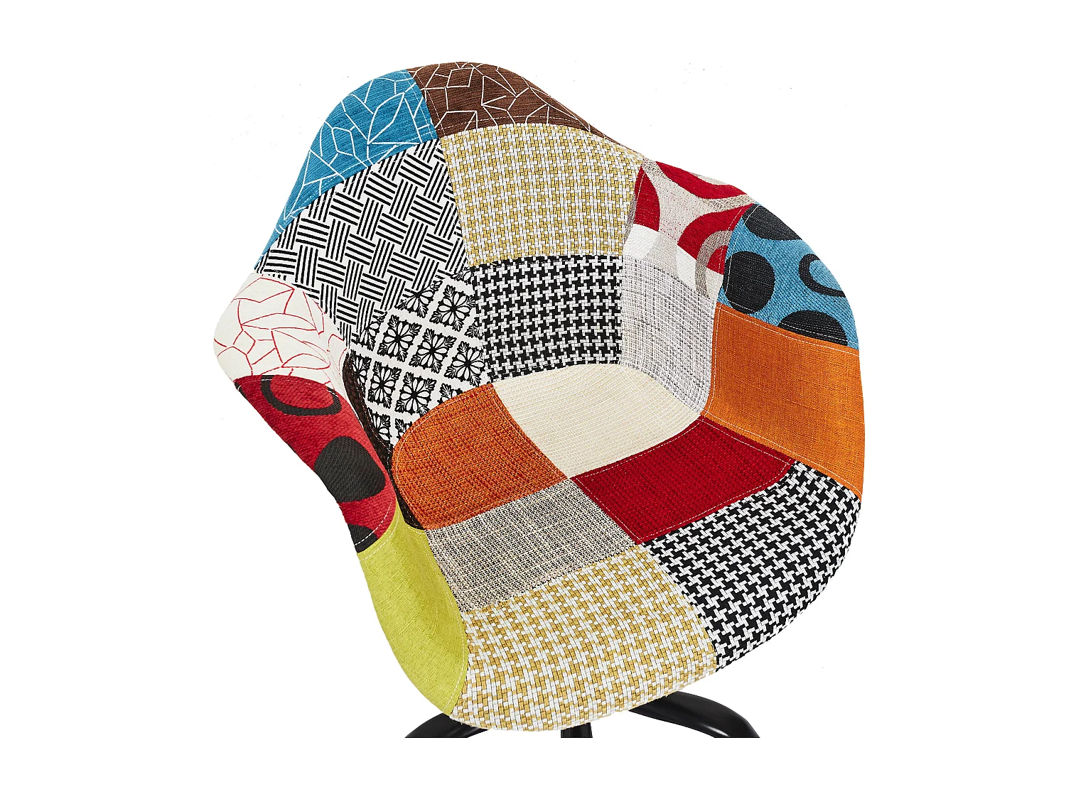 Fauteuil De Bureau Patchwork - Lot De 2 Multicolore